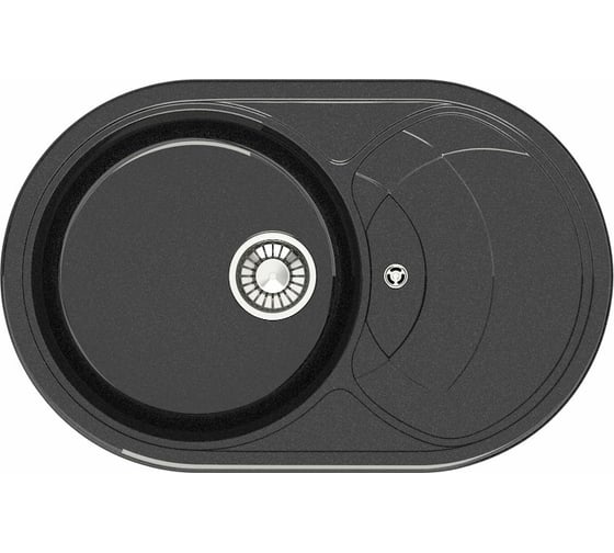 Кухонная мойка GLANZ цвет: чёрный J-033-32 1