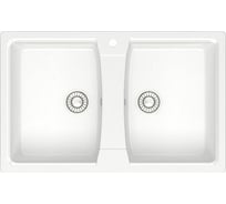 Кухонная мойка GLANZ цвет: белый J-026-31