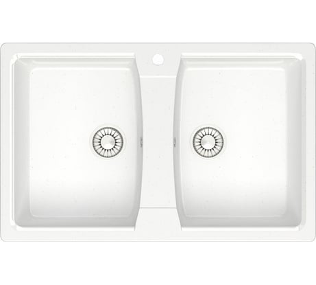 Кухонная мойка GLANZ цвет: белый J-026-31
