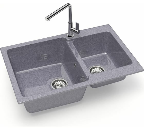 Кухонная мойка GLANZ J-191-35 цвет: тёмно-серый