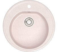 Кухонная мойка GLANZ глянцевая цвет: бежевый JL-003-33
