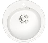 Кухонная мойка GLANZ глянцевая цвет: белый JL-004-31