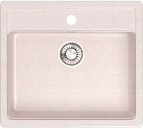 Кухонная мойка GLANZ JL-009-33 глянцевая цвет: бежевый