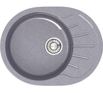 Кухонная мойка GLANZ глянцевая цвет: тёмно-серый JL-010-35