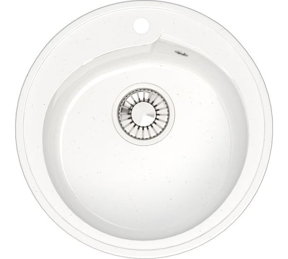 Кухонная мойка GLANZ JL-008-31 глянцевая цвет: белый