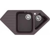 Кухонная мойка ULGRAN U-409 цвет: шоколад U-409-345