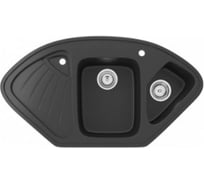 Кухонная мойка ULGRAN U-501 цвет: ультра-черный U-501-344