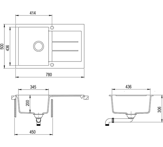 Кухонная мойка AquaSanita Tesa SQT 101 AW 220