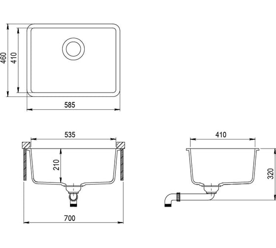 Кухонная мойка AquaSanita Arca SQA 102 W 601