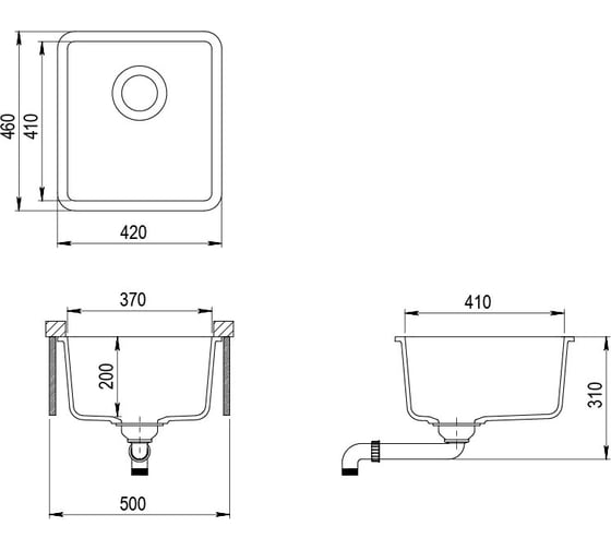Кухонная мойка AquaSanita Arca SQA 101 W 601