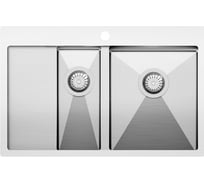 Кухонная мойка AquaSanita Steel LUNA 151 N-R