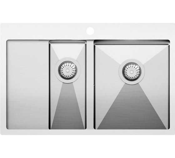 Кухонная мойка AquaSanita Steel LUNA 151 N-R 1