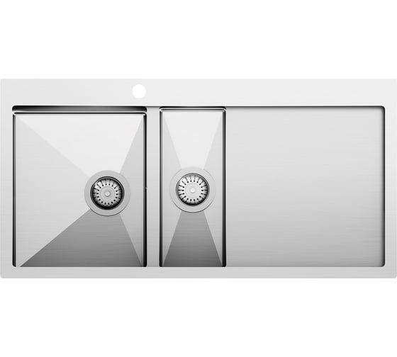Кухонная мойка AquaSanita Steel LUNA 151 M-L