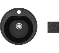 Мойка кухонная из искусственного камня AV Engineering RICHI черный 510x510 мм, AV510510RBKA