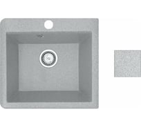 Мойка кухонная из искусственного камня AV Engineering SOLO серый 500x460 мм, AV500460SGRA