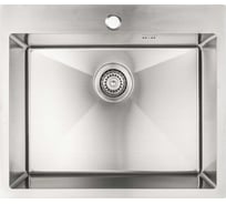 Мойка сварная с сифоном VIDAGE VS-6045, 60x45x22 см, цвет сатин, нерж сталь 1602013