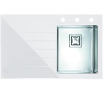 Мойка ALVEUS CRYSTALIX 10 860x540 1X правая (белый) в компл с сиф.1133398, доз.1069687, кол.1119835 1099632