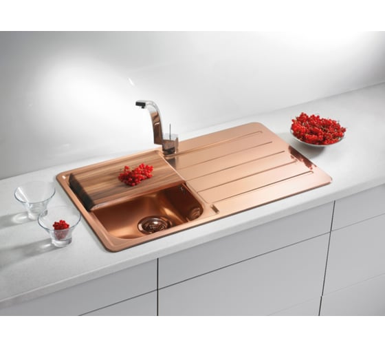 Мойка ALVEUS LINE MONARCH 20 COPPER 860x5001X в компл. с выпуском без сифона 1068985