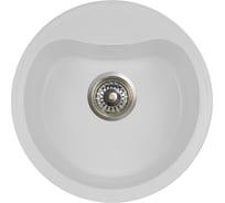 Мойка Alcora Верона Лира 428*428 мм, белый с сифоном 0000000472