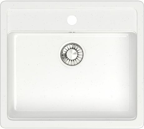 Кухонная мойка GLANZ цвет: белый J-009-31