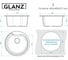 Кухонная мойка GLANZ цвет: бежевый J-002-33 5