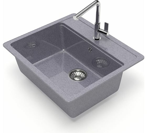 Кухонная мойка GLANZ J-009-35 цвет: тёмно-серый