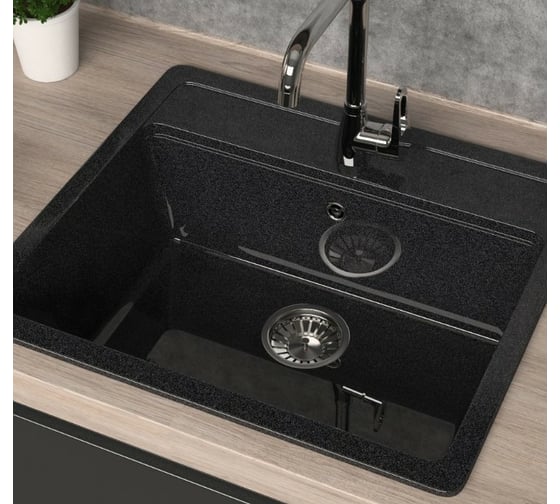 Кухонная мойка GLANZ J-009-35 цвет: тёмно-серый