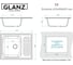 Кухонная мойка GLANZ J-015-33 цвет: бежевый 5