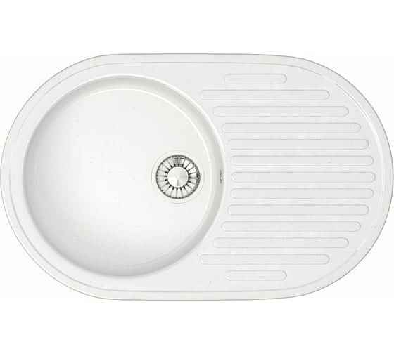 Кухонная мойка GLANZ цвет: белый J-011-31 1