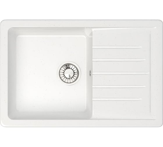 Кухонная мойка GLANZ цвет: белый J-016-31 1