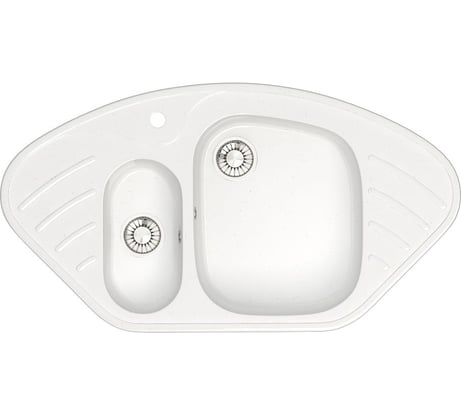 Кухонная мойка GLANZ цвет: белый J-023-31