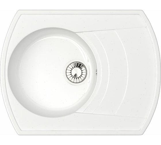 Кухонная мойка GLANZ цвет: белый J-025-31 1