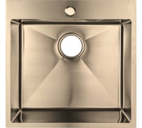 Мойка сварная VIDAGE VS-5050, 50x50x21,5 см, цвет золото, нерж сталь 1602003 1602003