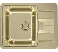 Мойка ALVEUS LINE MONARCH 60 GOLD 615x5001X в компл. с выпуском без сифона 1069001