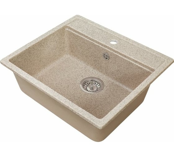 Кухонная мойка GreenStone GRS-06 цвет: песочный GRS-06-302 1