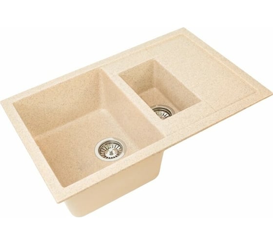 Кухонная мойка GreenStone GRS-21K цвет: бежевый GRS-21K-328 1