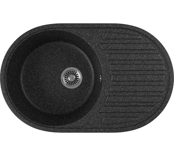 Кухонная мойка GreenStone цвет: черный GRS-18-308
