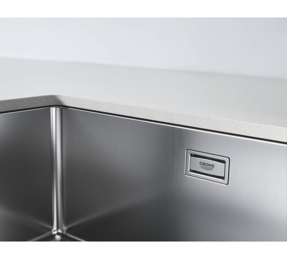 Мойка из нержавеющей стали GROHE 1.5 чаши, основная чаша слева, монтаж под столешницу 31575SD1