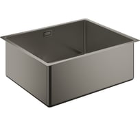 Мойка из нержавеющей стали GROHE 1 чаша, монтаж под столешницу, матовый темный графит K700U 60-S 54,4/44,4 1.0 31574AL0
