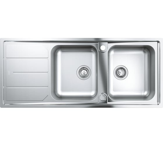 Мойка из нержавеющей стали GROHE с корзинчатым вентилем, оборачиваемая K500 80 -S 116/50 2.0 31588SD0