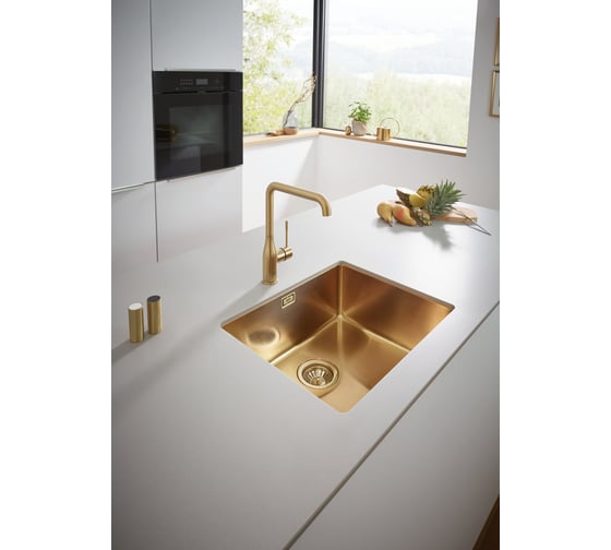 Мойка из нержавеющей стали GROHE 1 чаша, монтаж под столешницу 31574GN0