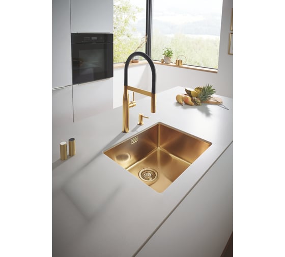 Мойка из нержавеющей стали GROHE 1 чаша, монтаж под столешницу 31574GN0