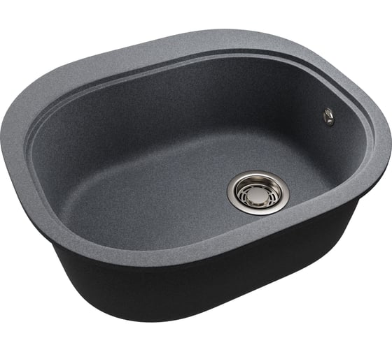Кварцевая кухонная мойка EMAR EMQ-1570.C Антрацит