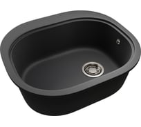 Кварцевая кухонная мойка, EMAR EMQ-1570.C Оникс