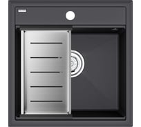 Мойка Paulmark STEPIA 50, IT-GRANIT + коландер ADVANCE брашированная нерж. сталь, PM115051-AN+A375-BS