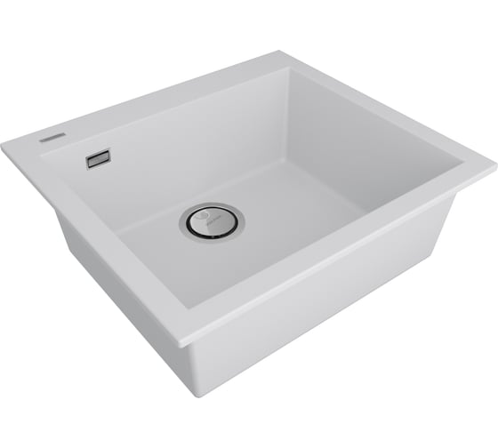 Мойка Paulmark DECORATION 56, ACRYSTONE, WHITE, 560x500 мм, PM935650-WH