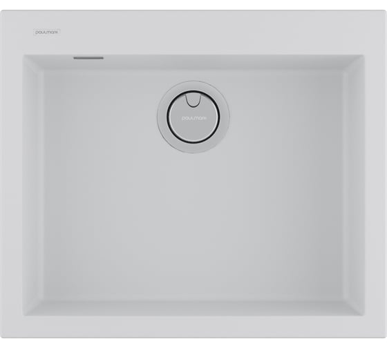 Мойка Paulmark DECORATION 60, ACRYSTONE, WHITE, 600x510 мм, PM936051-WH 1