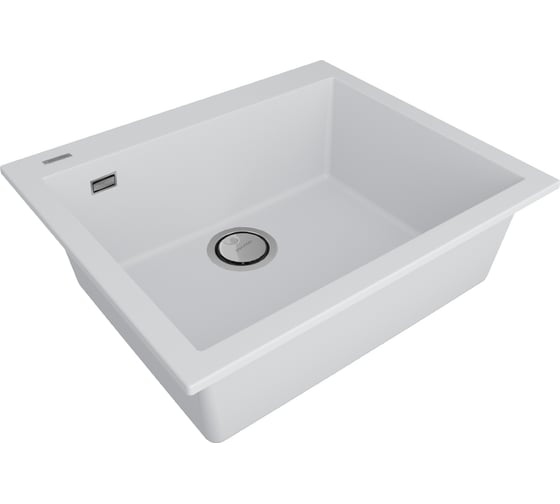Мойка Paulmark DECORATION 60, ACRYSTONE, WHITE, 600x510 мм, PM936051-WH