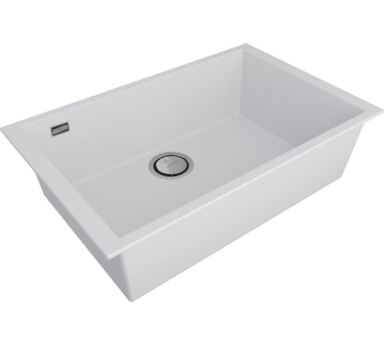 Мойка Paulmark NEO CLASSIC 69, ACRYSTONE, WHITE, 690x443 мм, PM966944-WH