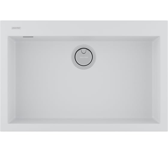 Мойка Paulmark DECORATION 76, ACRYSTONE, WHITE, 760x500 мм, PM937650-WH